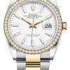Rolex Datejust 36mm Stainless Steel And Yellow Gold 126283RBR White Index Oyster 2 Rolex Datejust 36mm Stainless Steel And Yellow Gold 126283RBR White Index Oyster -Omega Shop 126283RBR White Index Oyster