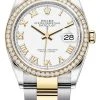 Rolex Datejust 36mm Stainless Steel And Yellow Gold 126283RBR White Roman Oyster -Omega Shop 126283RBR White Roman Oyster