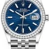 Rolex Datejust 36mm Stainless Steel 126284rbr Bright Blue Fluted Jubilee 2 Rolex Datejust 36mm Stainless Steel 126284rbr Bright Blue Fluted Jubilee -Omega Shop 126284rbr Bright Blue Fluted Jubilee