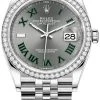 Rolex Datejust 36mm Stainless Steel 126284rbr Slate Roman Jubilee -Omega Shop 126284rbr Slate Roman Jubilee Wimbledon