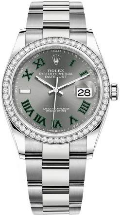 Rolex Datejust 36mm Stainless Steel 126284rbr Slate Roman Oyster