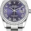 Rolex Datejust 36mm Stainless Steel 126284rbr Aubergine Roman VI IX Oyster -Omega Shop 126284rbr Aubergine Roman VI IX Oyster