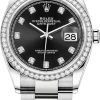 Rolex Datejust 36mm Stainless Steel 126284rbr Black Diamond Oyster