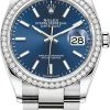 Rolex Datejust 36mm Stainless Steel 126284rbr Blue Index Oyster -Omega Shop 126284rbr Blue Index Oyster