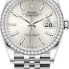 Rolex Datejust 36mm Stainless Steel 126284rbr Silver Index Jubilee -Omega Shop 126284rbr Silver Index Jubilee