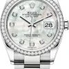 Rolex Datejust 36mm Stainless Steel 126284rbr White MOP Diamond Oyster