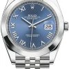 Rolex Datejust 41mm Stainless Steel 126300 Blue Roman Jubilee -Omega Shop 126300 Blue Roman Jubilee
