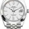 Rolex Datejust 41mm Stainless Steel 126300 White Index Jubilee