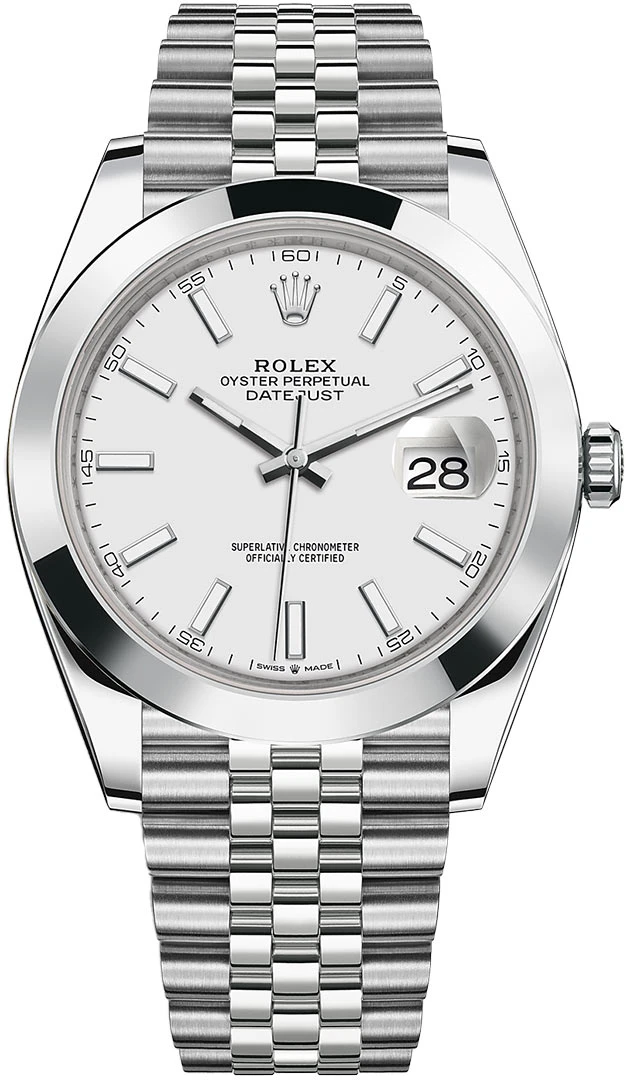 Rolex Datejust 41mm Stainless Steel 126300 White Index Jubilee Rolex Datejust 41mm Stainless Steel 126300 White Index Jubilee -Omega Shop 126300 White Index Jubilee