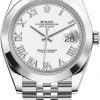 Rolex Datejust 41mm Stainless Steel 126300 White Roman Jubilee -Omega Shop 126300 White Roman Jubilee watch