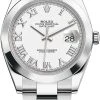 Rolex Datejust 41mm Stainless Steel 126300 White Roman Oyster 2 Rolex Datejust 41mm Stainless Steel 126300 White Roman Oyster -Omega Shop 126300 White Roman Oyster