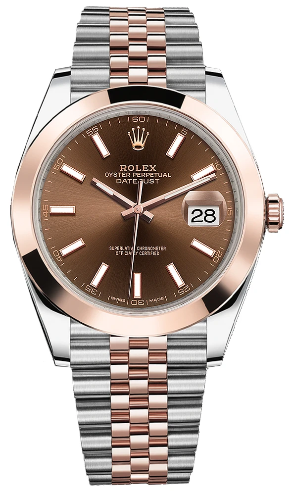 Rolex Datejust 41mm Steel and Everose Gold 126301 Chocolate Index Jubilee Rolex Datejust 41mm Steel And Everose Gold 126301 Chocolate Index Jubilee -Omega Shop 126301 Chocolate Index jubilee