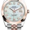 Rolex Datejust 41mm Steel And Everose Gold 126301 MOP Diamond Jubilee -Omega Shop 126301 MOP Diamond Jubilee