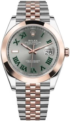 Rolex Datejust 41mm Steel And Everose Gold 126301 Slate Roman Jubilee