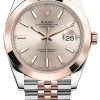 Rolex Datejust 41mm Steel And Everose Gold 126301 Sundust Index Jubilee -Omega Shop 126301 Sundust Index Jubilee