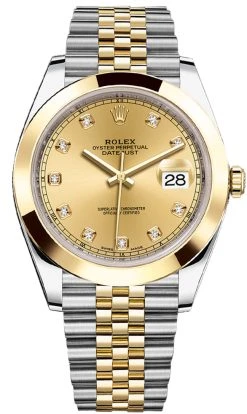 Rolex Datejust 41mm Steel And Yellow Gold 126303 Champagne Diamond Jubilee