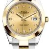 Rolex Datejust 41mm Steel And Yellow Gold 126303 Champagne Diamond Oyster -Omega Shop 126303 Champagne diamond Oyster