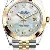 Rolex Datejust 41mm Steel And Yellow Gold 126303 White MOP Diamond Jubilee