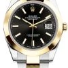 Rolex Datejust 41mm Steel And Yellow Gold 126303 Black Index Oyster