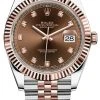Rolex Datejust 41mm Steel And Everose Gold 126331 Chocolate Diamond Jubilee -Omega Shop 126331 Chocolate Diamond Jubilee