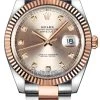 Rolex Datejust 41mm Steel And Everose Gold 126331 Sundust Diamond Oyster -Omega Shop 126331 Sundust Diamond Oyster