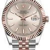 Rolex Datejust 41mm Steel And Everose Gold 126331 Sundust Index Jubilee -Omega Shop 126331 Sundust Index Jubilee
