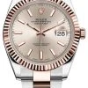 Rolex Datejust 41mm Steel And Everose Gold 126331 Sundust Index Oyster