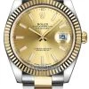 Rolex Datejust 41mm Steel And Yellow Gold 126333 Champagne Index Oyster -Omega Shop 126333 Champagne Index Oyster