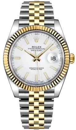 Rolex Datejust 41mm Steel And Yellow Gold 126333 White Index Jubilee