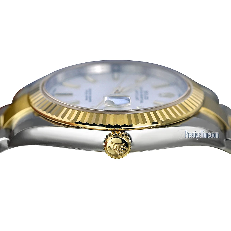 Rolex Datejust 41mm Steel and Yellow Gold 126333 White Index Oyster Rolex Datejust 41mm Steel And Yellow Gold 126333 White Index Oyster -Omega Shop 126333 White Index Oyster side