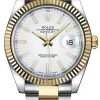 Rolex Datejust 41mm Steel And Yellow Gold 126333 White Index Oyster -Omega Shop 126333 white index oyster
