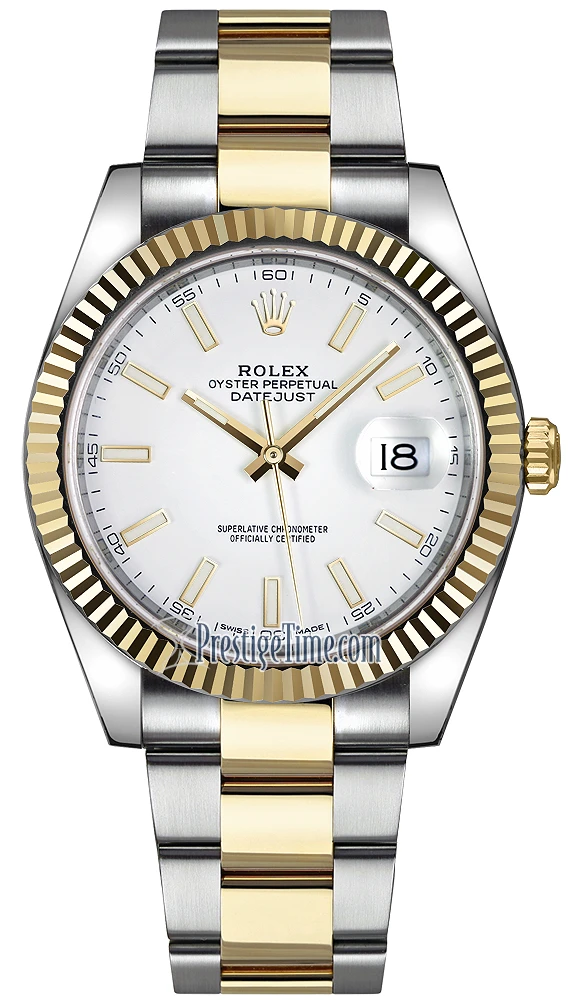 Rolex Datejust 41mm Steel and Yellow Gold 126333 White Index Oyster Rolex Datejust 41mm Steel And Yellow Gold 126333 White Index Oyster -Omega Shop 126333 white index oyster