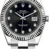 Rolex Datejust 41mm Stainless Steel 126334 Black Diamond Oyster -Omega Shop 126334 Black Diamond Oyster