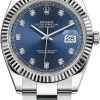 Rolex Datejust 41mm Stainless Steel 126334 Blue Diamond Oyster -Omega Shop 126334 Blue Diamond Oyster