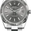 Rolex Datejust 41mm Stainless Steel 126334 Dark Rhodium Index Oyster -Omega Shop 126334 Dark Rhodium Index Oyster
