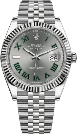 Rolex Datejust 41mm Stainless Steel 126334 Slate Roman Jubilee