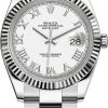 Rolex Datejust 41mm Stainless Steel 126334 White Roman Oyster -Omega Shop 126334 White Roman Oyster