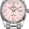 Rolex Day-Date 36mm White Gold 128239 Pink Opal -Omega Shop 128239 Pink Opal