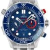 Omega Seamaster Diver 300m Co-Axial Master Chronometer Chronograph 44mm 210.30.44.51.03.002 -Omega Shop 210.30.44.51.03.002 Americas Cup UPDATED
