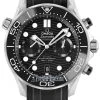 Omega Seamaster Diver 300m Co-Axial Master Chronometer Chronograph 44mm 210.32.44.51.01.001 -Omega Shop 210.32.44.51.01.001 seamasterUPDATED