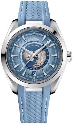 Omega Aqua Terra 150M GMT Worldtimer Co-Axial 43mm 220.12.43.22.03.002