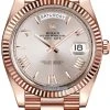 Rolex Day-Date 40mm Everose Gold 228235 Sundust Roman -Omega Shop 228235 Sundust Roman