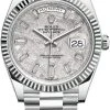 Rolex Day-Date 40mm Platinum 228236 Meteorite Baguette -Omega Shop 228236 Meteorite Baguette