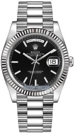 Rolex Day-Date 40mm White Gold 228239 Black Index
