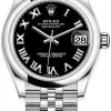 Rolex Datejust 31mm Stainless Steel 278240 Black Roman Jubilee -Omega Shop 278240 Black Roman Jubilee