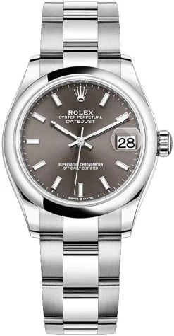 Rolex Datejust 31mm Stainless Steel 278240 Dark Grey Index Oyster