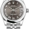 Rolex Datejust 31mm Stainless Steel 278240 Dark Grey Roman Jubilee -Omega Shop 278240 Dark Grey Roman Jubilee