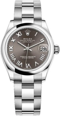 Rolex Datejust 31mm Stainless Steel 278240 Dark Grey Roman Oyster