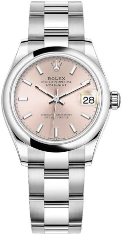 Rolex Datejust 31mm Stainless Steel 278240 Pink Index Oyster