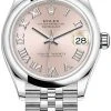 Rolex Datejust 31mm Stainless Steel 278240 Pink Roman Jubilee -Omega Shop 278240 Pink Roman Jubilee